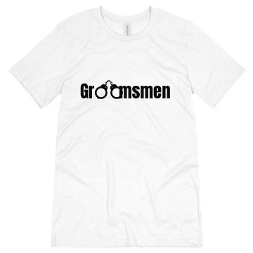 Handcuffed Groomsmen Unisex Canvas Jersey Tee
