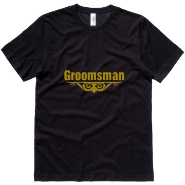 Groomsman Accent Unisex Canvas Jersey Tee