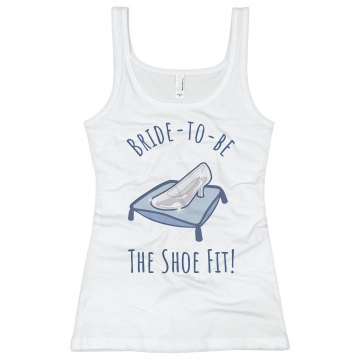 Bride To Be, The Shoe Fit Junior Fit Basic Bella 2x1 Rib Tank Top