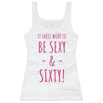 Mary is Sexy and 60! Junior Fit Basic Bella 2x1 Rib Tank Top