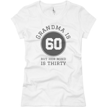 Grandma is sixty! Junior Fit Basic Bella Favorite Tee