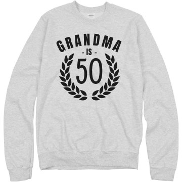 Grandma is Fifty! Junior Fit Basic Bella Favorite Tee