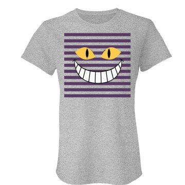 Cheshire Purple Stripe Junior Fit American Apparel Fine Jersey Tee