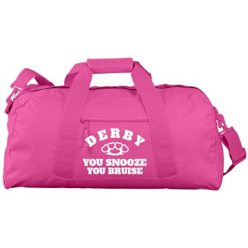 Roller Derby Gear Duffle Port & Company Large Square Duffel Bag