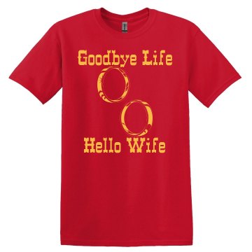 Goodbye Life Rings Unisex Gildan Heavy Cotton Crew Neck Tee