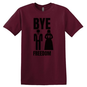 Bye Freedom Marriage Unisex Gildan Heavy Cotton Crew Neck Tee
