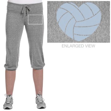 Cal High Volleyball Junior Fit Bella French Terry Lounge Pants