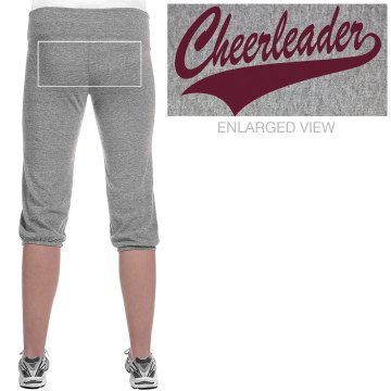 Cheerleader Script Junior Fit Bella French Terry Lounge Pants
