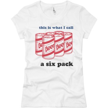 This Is A Six Pack Junior Fit Basic Bella Favorite Tee