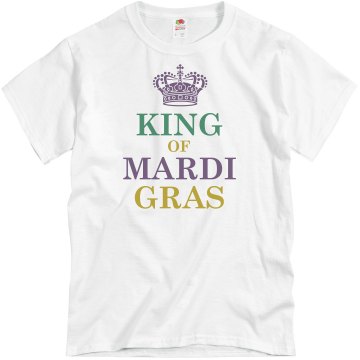 King Of Mardi Gras Unisex Basic Gildan Heavy Cotton Crew Neck Tee