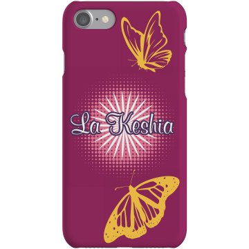 Butterfly Name iPhone Plastic iPhone 5 Case Black