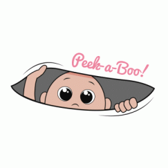 Peek-A-Boo Baby In Black