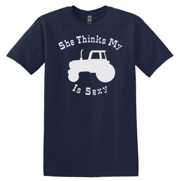 My Tractors Sexy-mens Unisex Gildan Heavy Cotton Crew Neck Tee