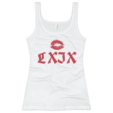 69 in Roman Numeral Junior Fit Bella Slit V-Neck Tee