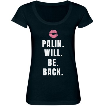 Read My Lipstick Junior Fit Bella Sheer Longer Length Scoopneck Tee