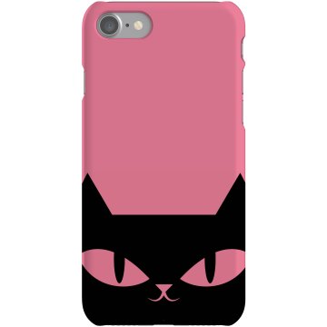 Cat iPhone Case Plastic iPhone 5 Case Black