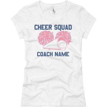 Cheer Coach Tee Junior Fit Basic Bella Favorite Tee