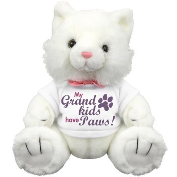 Grandkids Have Paws Plush Kitty Cat