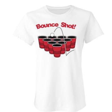 Bouce Shot! Junior Fit Bella Sheer Longer Length Rib Tee