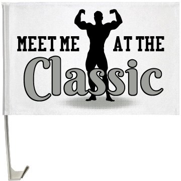 Meet At The Classic One-Sided Driver Side Car Flag