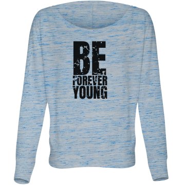 Be Forever Young Misses Bella Flowy Lightweight Relaxed Dolman Tee