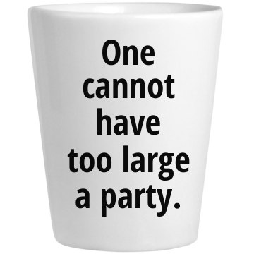 Party Shot Glass Ceramic Shotglass