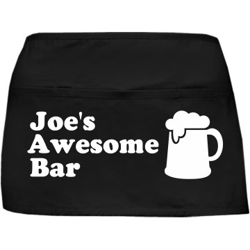 Custom Bar Waist Apron Port Authority Waist Apron with Pockets