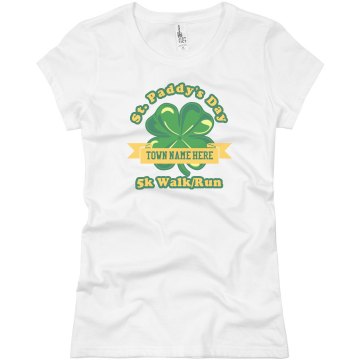St. Paddy's Day Race Junior Fit Basic Bella Favorite Tee