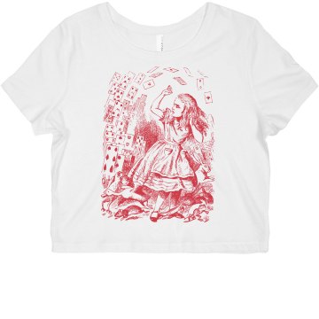 Alice Top Misses Bella Flowy Boxy Lightweight Crop Tee