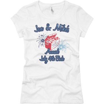 July 4th Bash Tee Junior Fit Basic Bella Favorite Tee