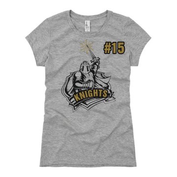 Knights Fan Shirt Junior Fit Basic Bella Favorite Tee