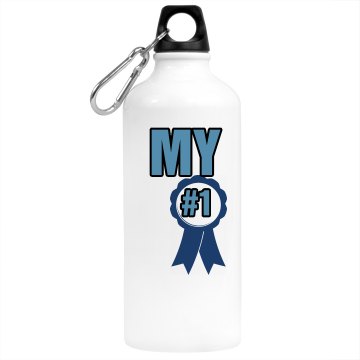 My Number One Aluminum Water Bottle