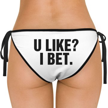 Something Worth Instagram American Apparel Nylon Tricot Side-Tie Bikini Swimsuit Bottom