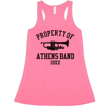 Property Of The Band Junior Fit Bella Sheer Longer Length Rib Tank Top