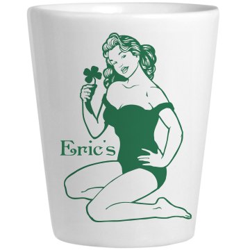 Eric's Lady Luck Ceramic Shotglass