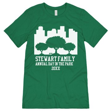 Stewart Family Reunion Unisex Canvas Jersey Tee