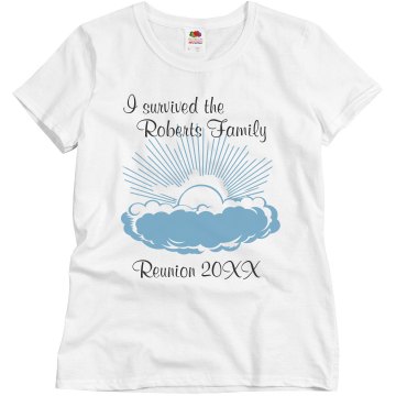 Roberts Family Reunion Misses Relaxed Fit Basic Gildan Ultra Cotton Tee