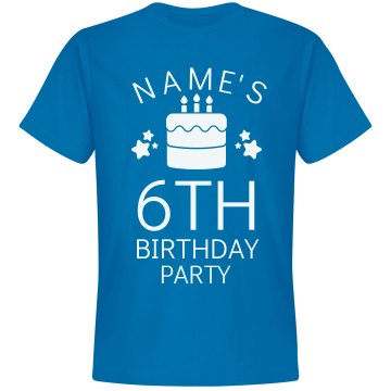 Sean's 6th Birthday Unisex Basic Gildan Heavy Cotton Crew Neck Tee