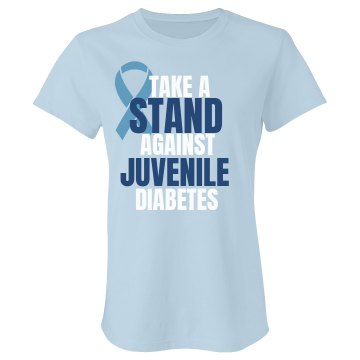 Juvenile Take A Stand Junior Fit Bella Crewneck Jersey Tee