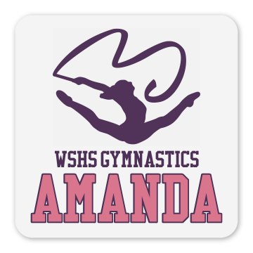Gymnastics Magnet Square Magnet