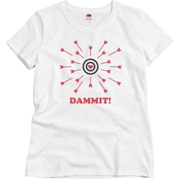 Cupid Missed Misses Relaxed Fit Basic Gildan Ultra Cotton Tee