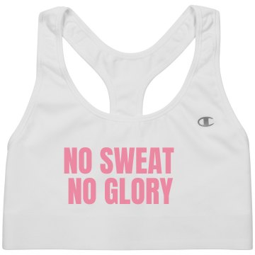 No Sweat No Glory Alo Ladies' Mesh Back Sports Bra