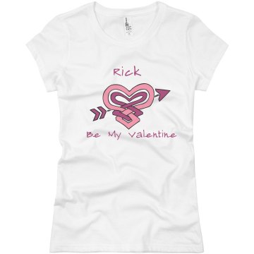 Be My Valentine Junior Fit Basic Bella Favorite Tee