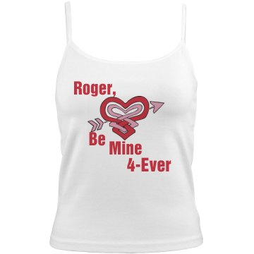 Be Mine Forever  Bella Junior Fit Contrast Satin Trim Cami