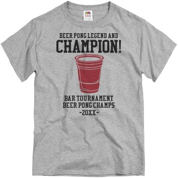 Beer Champ Tee Unisex Gildan Heavy Cotton Crew Neck Tee