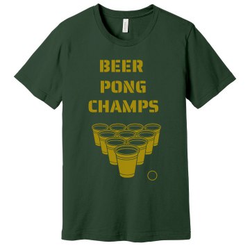 beer pong champs tee Unisex Gildan SoftStyle Tee