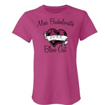 Bachelorette Blow Out Junior Fit Bella Sheer Longer Length Rib Tee