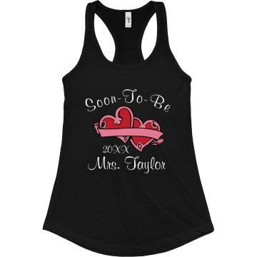 Soon To Be Junior Fit Bella Sheer Longer Length Rib Racerback Tank Top