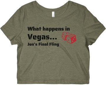 Final Fling Misses Bella Flowy Boxy Lightweight Crop Tee