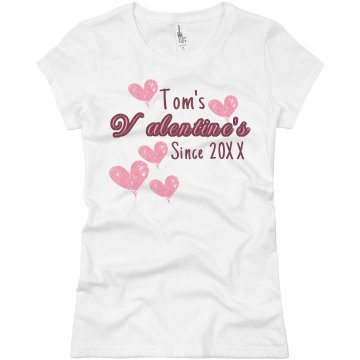 Tom's Valentine Junior Fit Basic Bella Favorite Tee
